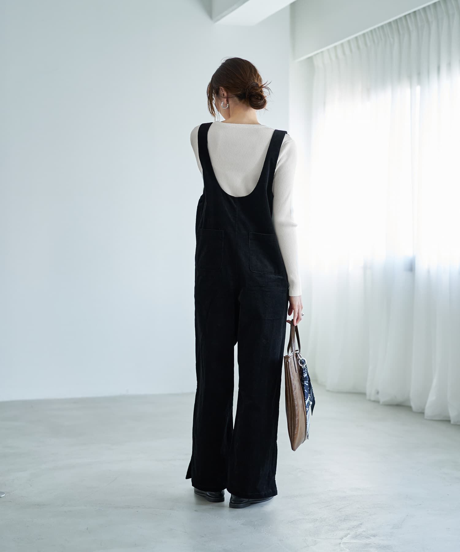 STYLE DELI「コーデュロイワイドサロペット」|オールインワン|