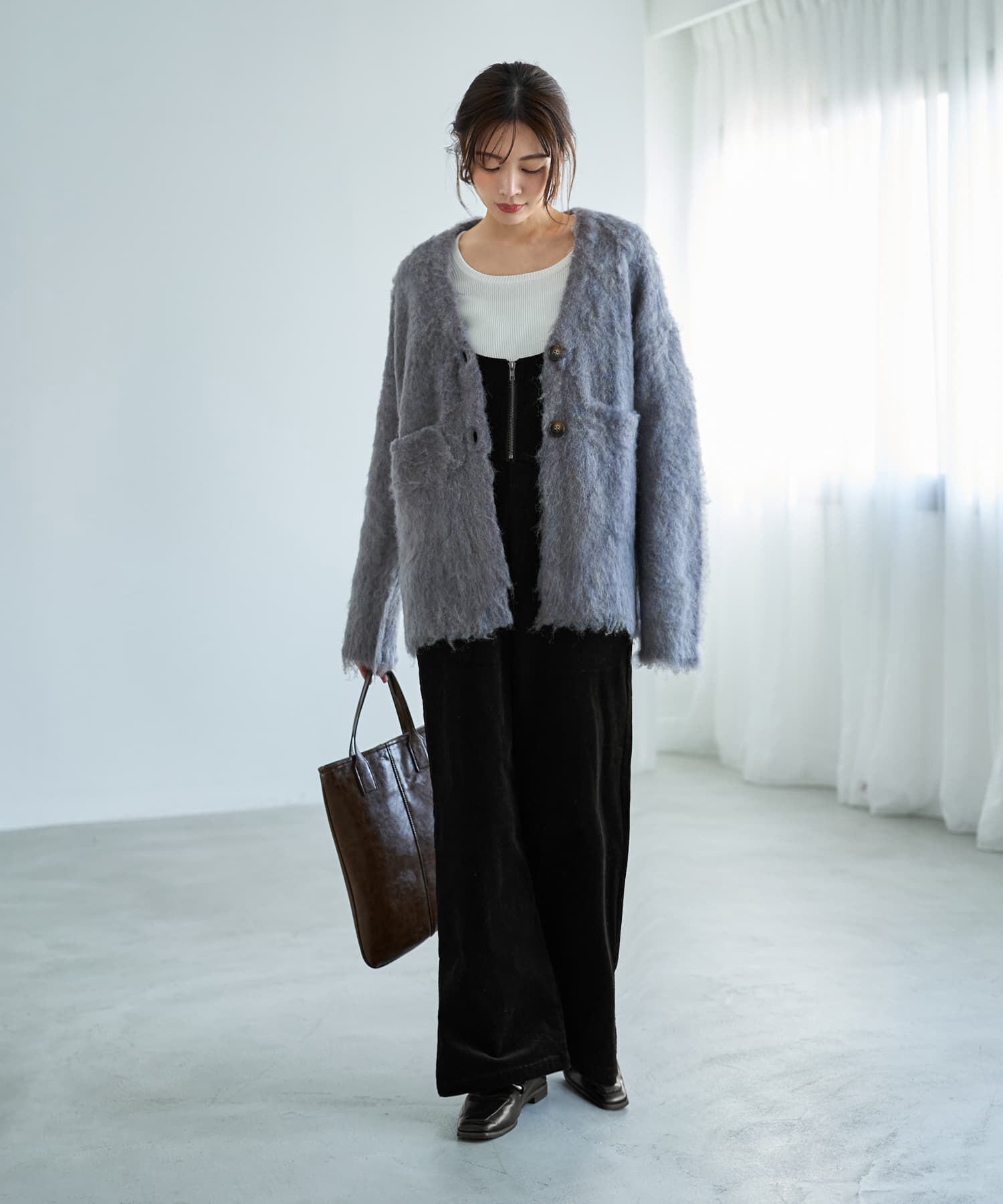 STYLE DELI「コーデュロイワイドサロペット」|オールインワン|