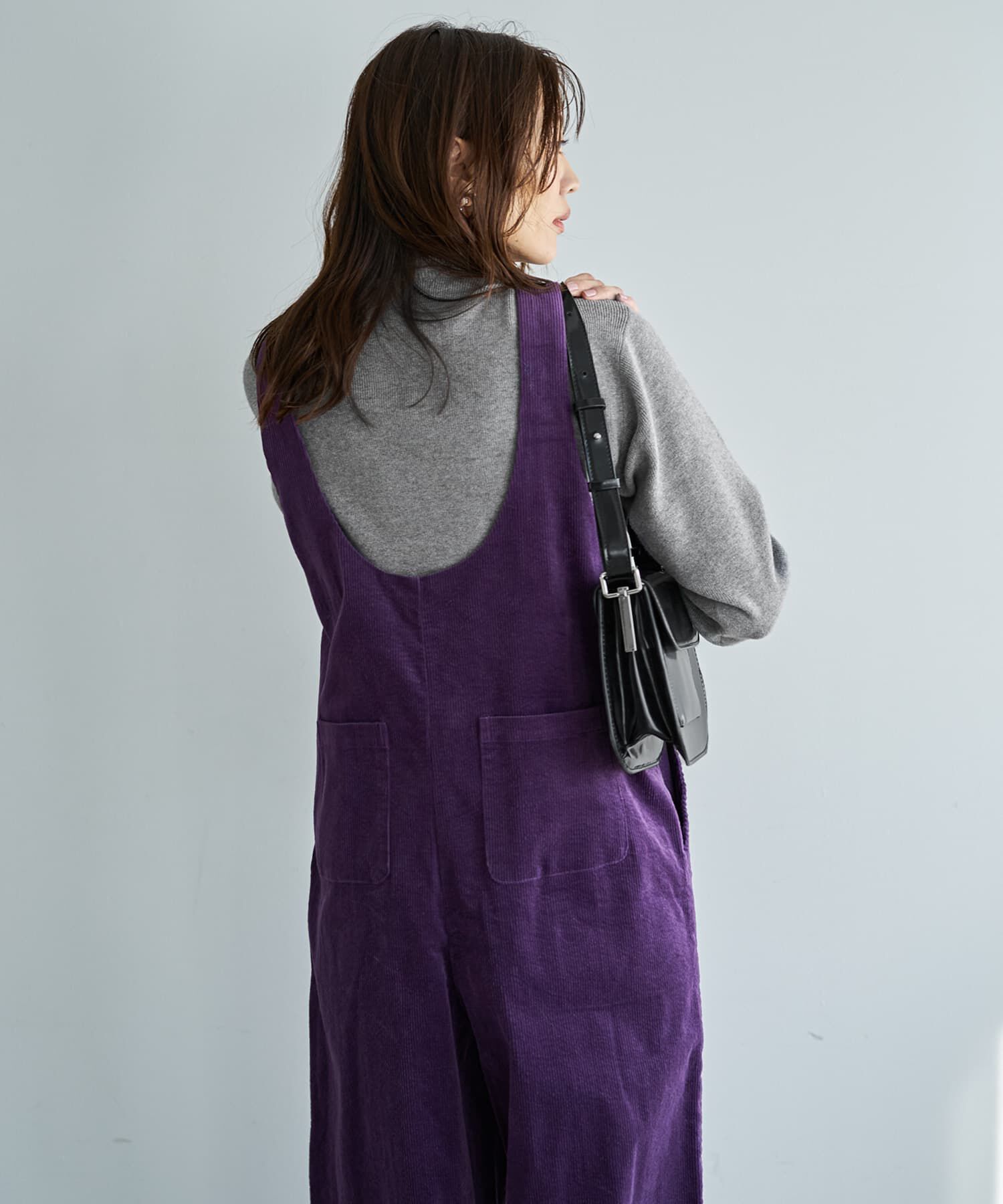 STYLE DELI「コーデュロイワイドサロペット」|オールインワン|