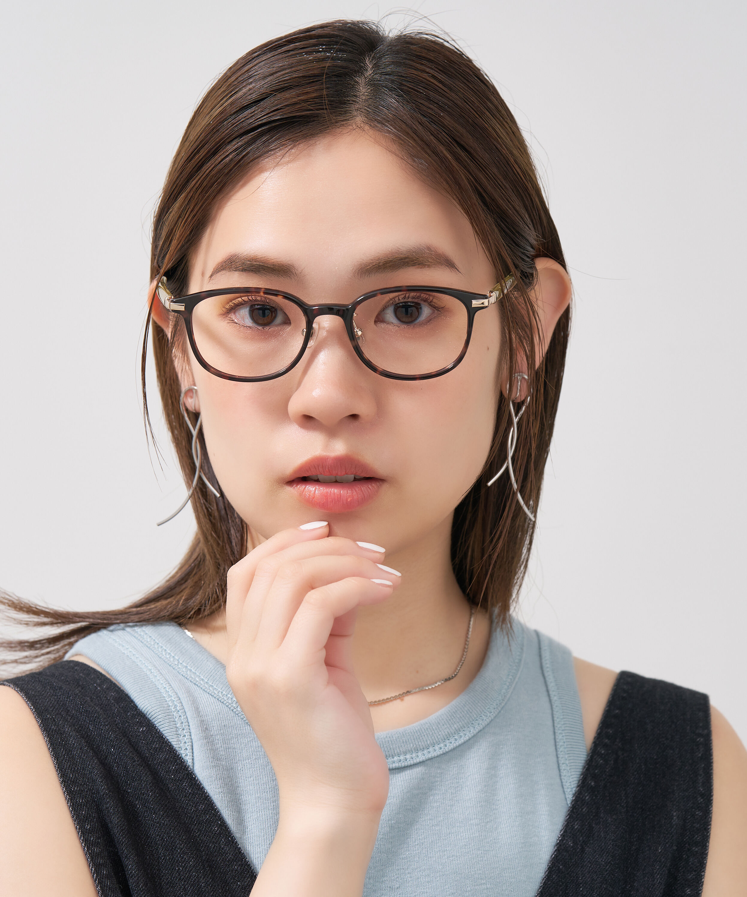  「ウェリントン型 メガネ｜上品で高級感のある 大人可愛いメガネ フェミニン レンズ交換券付き STANDARD MUSE」|メガネ|