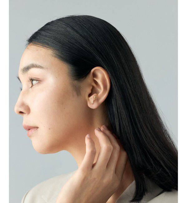 Jouete「[サスペンダー] K10YG ピアス ウェーブ」|ピアス|