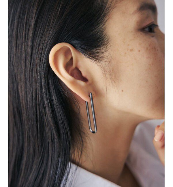 Jouete「[コネクト] フープピアス オーバル」|ピアス|