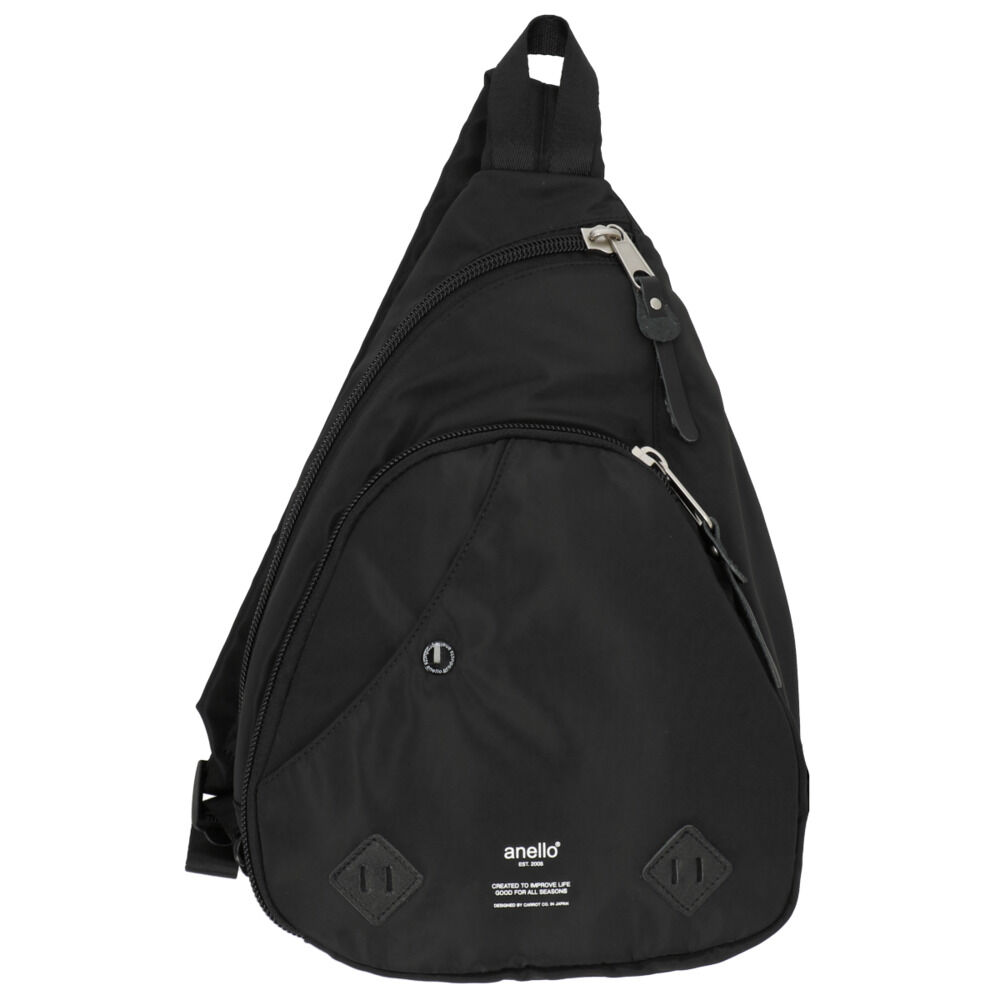 anello「アネロ ボディバッグ 通販 メンズ 大容量 レディース 大きめ ショルダーバッグ 斜めがけ 大人」|その他|ブラック1