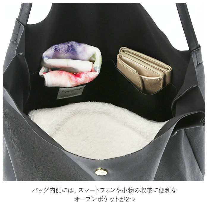 Legato Largo「レガートラルゴ トートバッグ 通販 レディース キャンバス 布 A4 大きめ 合皮 フェイクレザー」|トートバッグ|