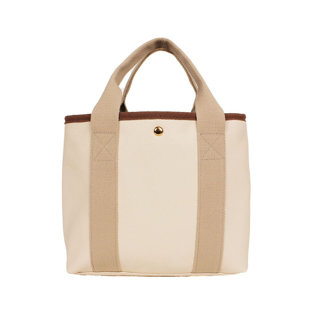 BACKYARD FAMILY「トートバッグ レディース 通販 おしゃれ 合皮ファスナー仕切りトート 小さめ フェイク レザー」|トートバッグ|グレー1