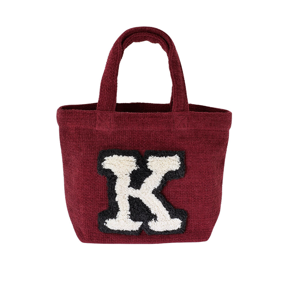 BACKYARD FAMILY「トートバッグ ミニ キャンバス アルファベット 通販 ランチバッグ ランチバック トートバック」|トートバッグ|レッド1