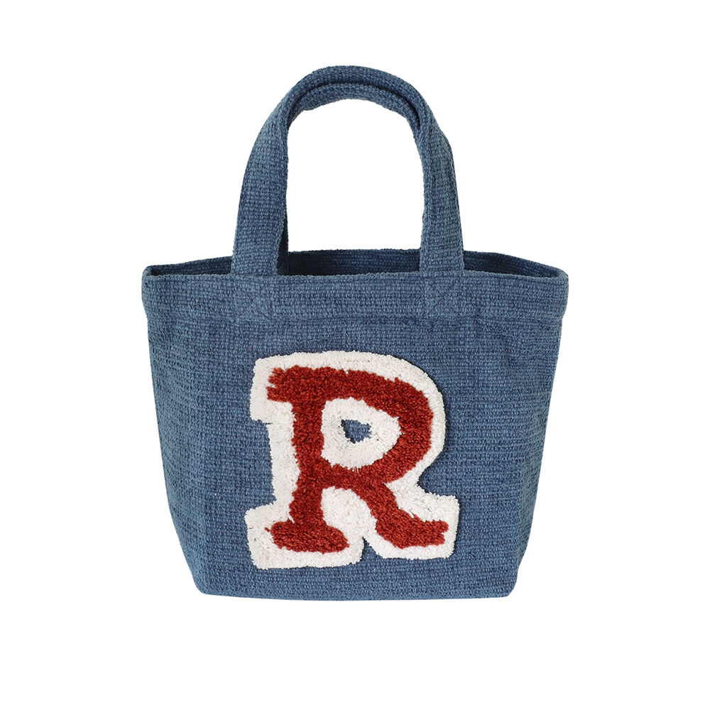 BACKYARD FAMILY「トートバッグ ミニ キャンバス アルファベット 通販 ランチバッグ ランチバック トートバック」|トートバッグ|ブルー2