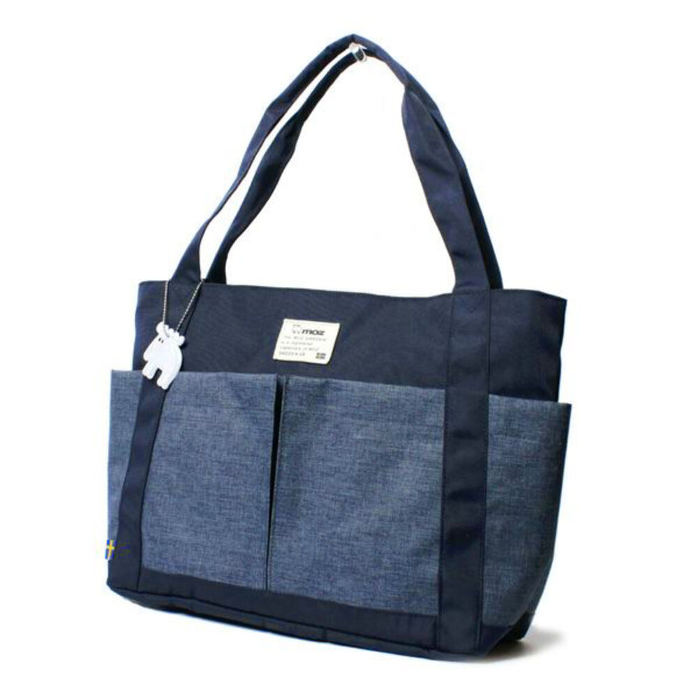 moz「moz トートバッグ モズ ZZEI-26 通販 トート 持ち手 長め レディース トートバック」|トートバッグ|ブルー1