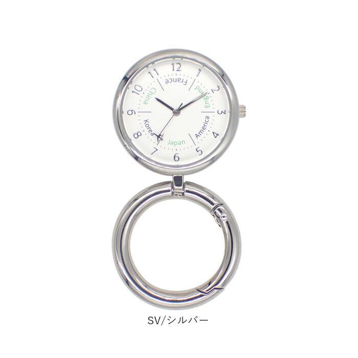 BACKYARD FAMILY「カラビナウォッチ 置き時計 2WAY アナログ 通販 スタンドウォッチ 置時計 懐中時計 時計」|腕時計|