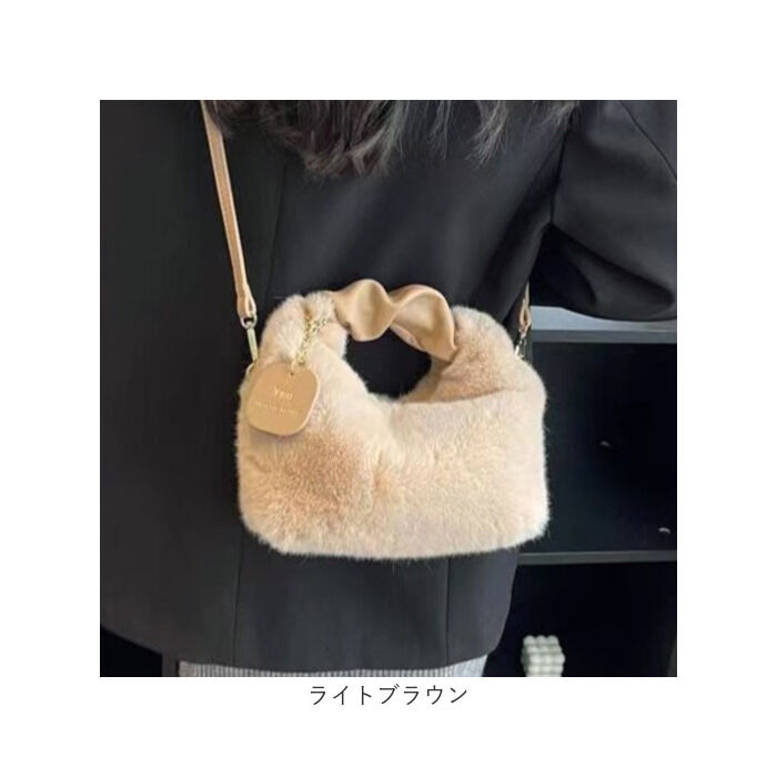 BACKYARD FAMILY「ファーバッグ 斜めがけ 通販 ファー ショルダー バッグ ハンドバッグ ショルダーバック」|ショルダー・メッセンジャー|