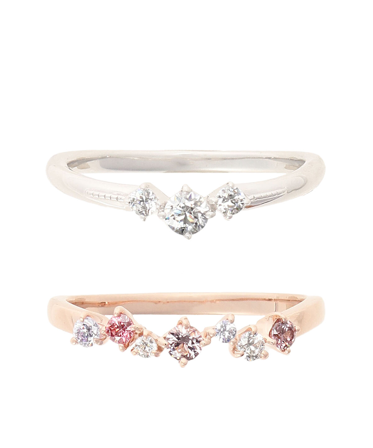 newme by Samantha Thavasa「グラデーション 2本セットリング」|リング|