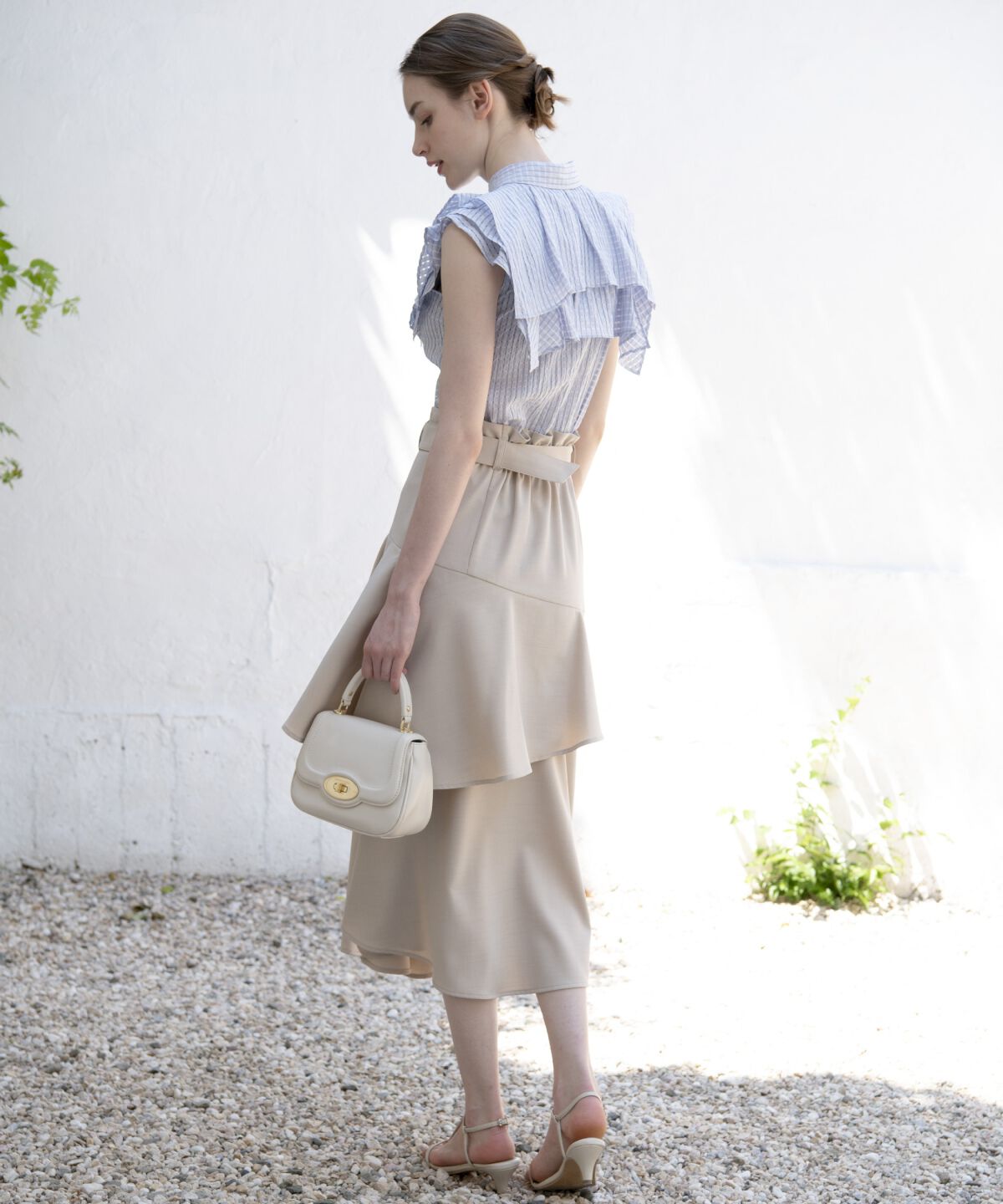 アンドクチュール「アシメフリルティアードスカート」|フレア|