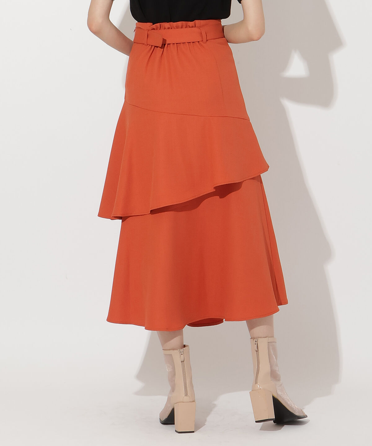 アンドクチュール「アシメフリルティアードスカート」|フレア|