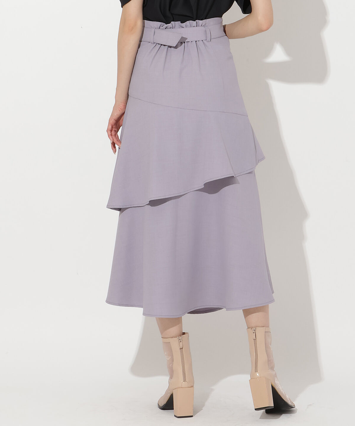 アンドクチュール「アシメフリルティアードスカート」|フレア|