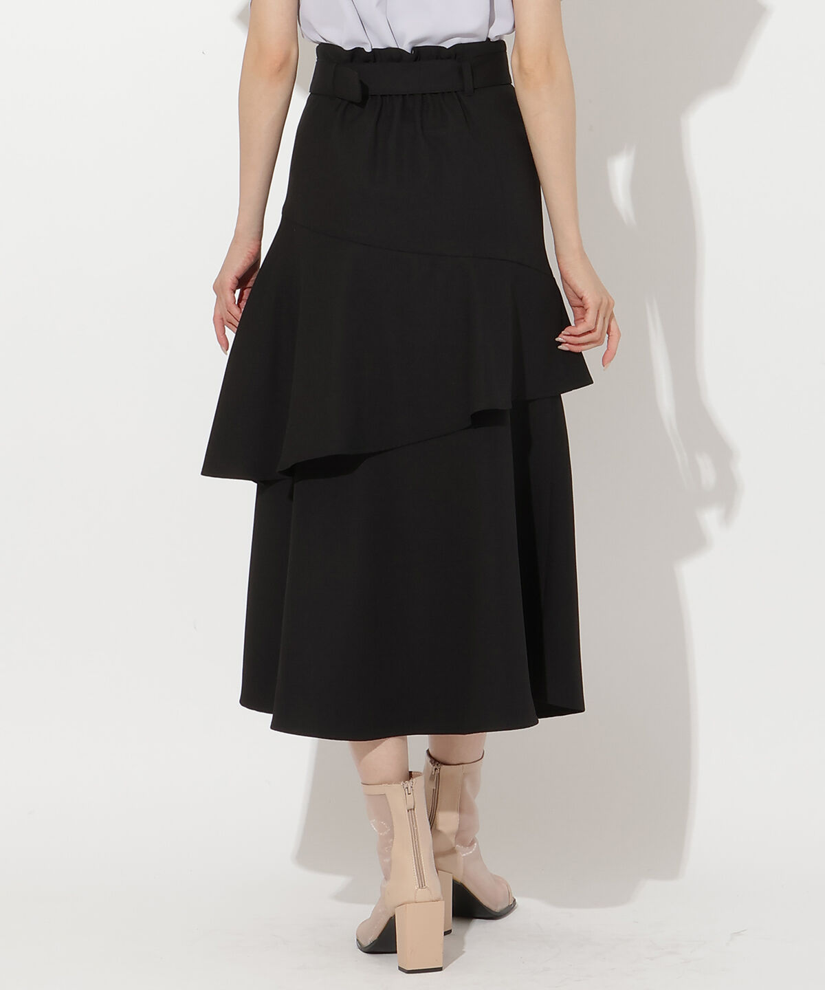 アンドクチュール「アシメフリルティアードスカート」|フレア|