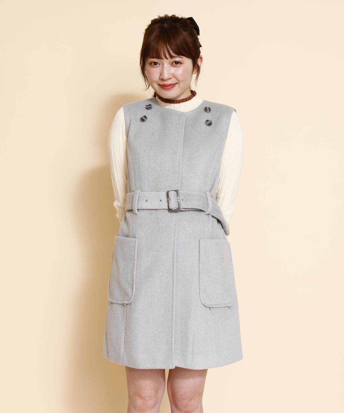 REDYAZEL「ファーカラースリットスリーブコート」|その他|