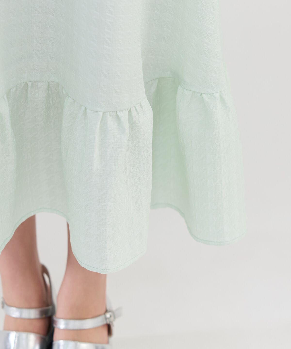 REDYAZEL「ニュアンスボタンジャガードワンピース」|ワンピース|