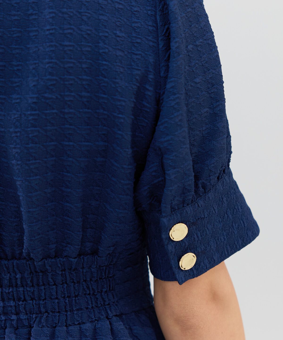 REDYAZEL「ニュアンスボタンジャガードワンピース」|ワンピース|