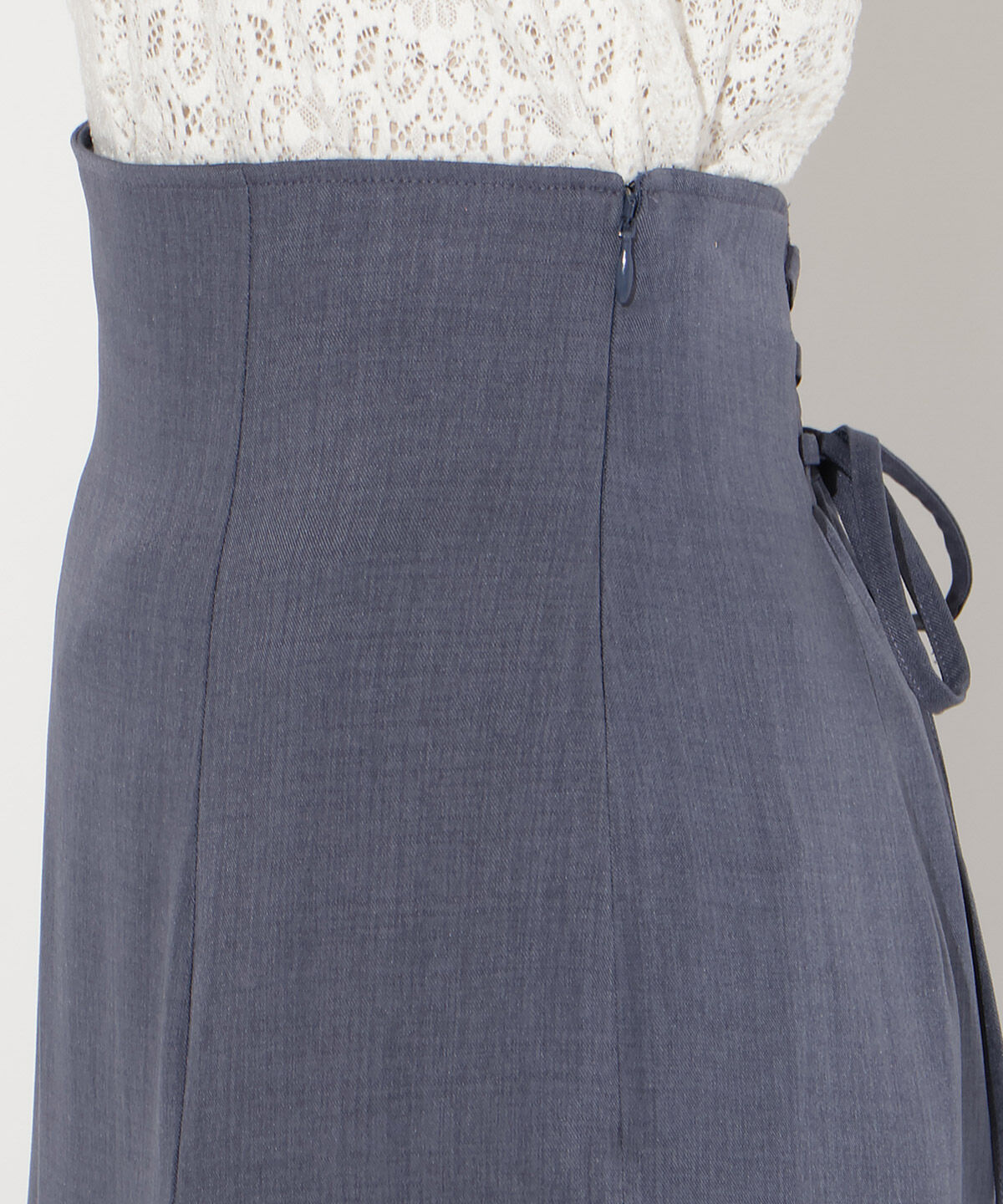 WILLSELECTION「スリットデザインラッフルリボンスカート」|フレア|