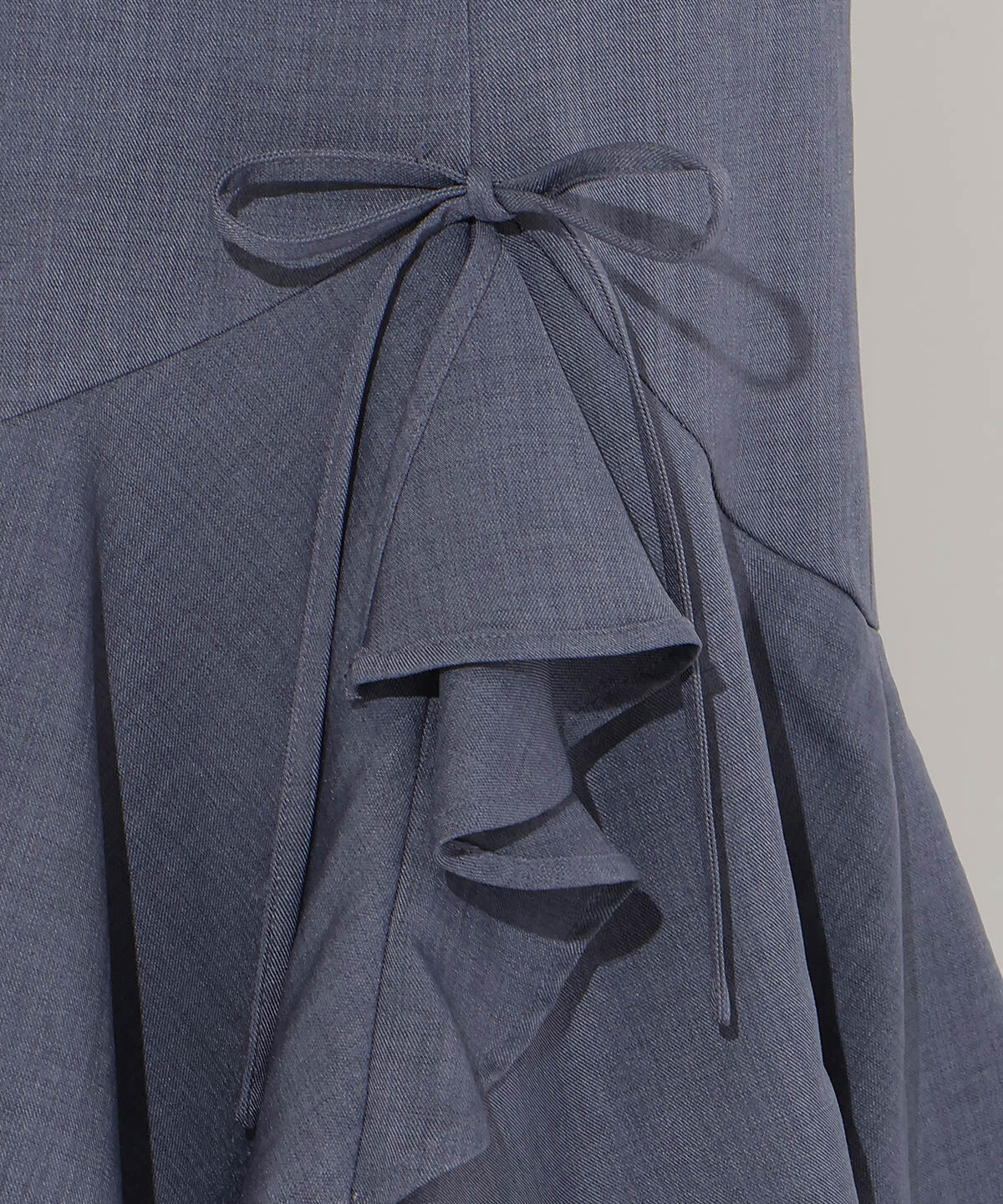 WILLSELECTION「スリットデザインラッフルリボンスカート」|フレア|