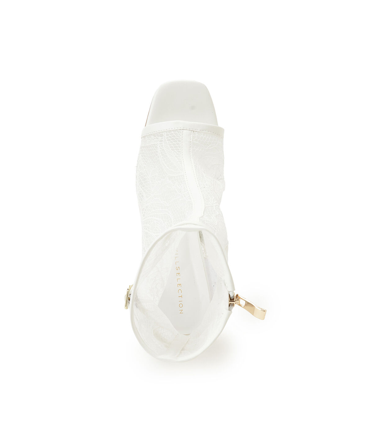 WILLSELECTION「ベルト付きオープントゥレースブーツ」|ショートブーツ|