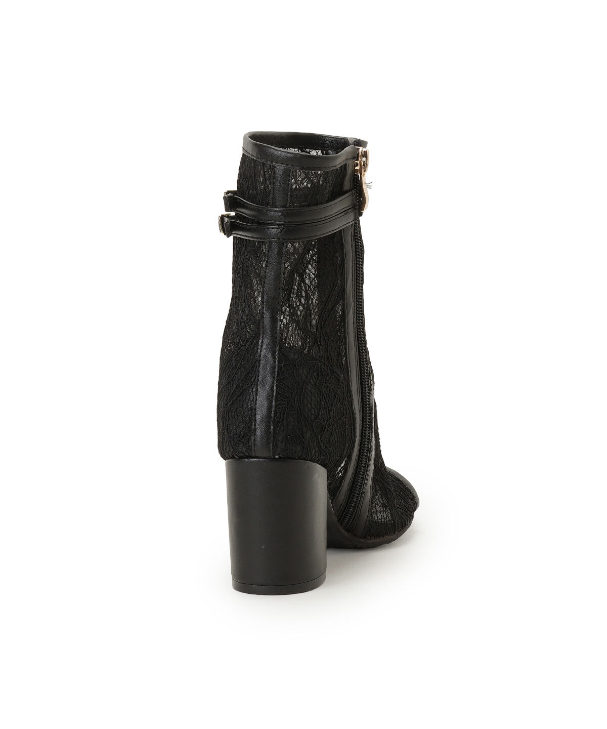 WILLSELECTION「ベルト付きオープントゥレースブーツ」|ショートブーツ|