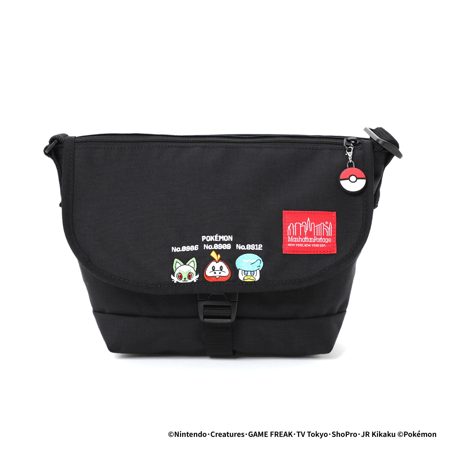 Manhattan Portage「Nylon Messenger Bag JR Flap Zipper Pocket Pokemon Paldea」|ショルダー・メッセンジャー|