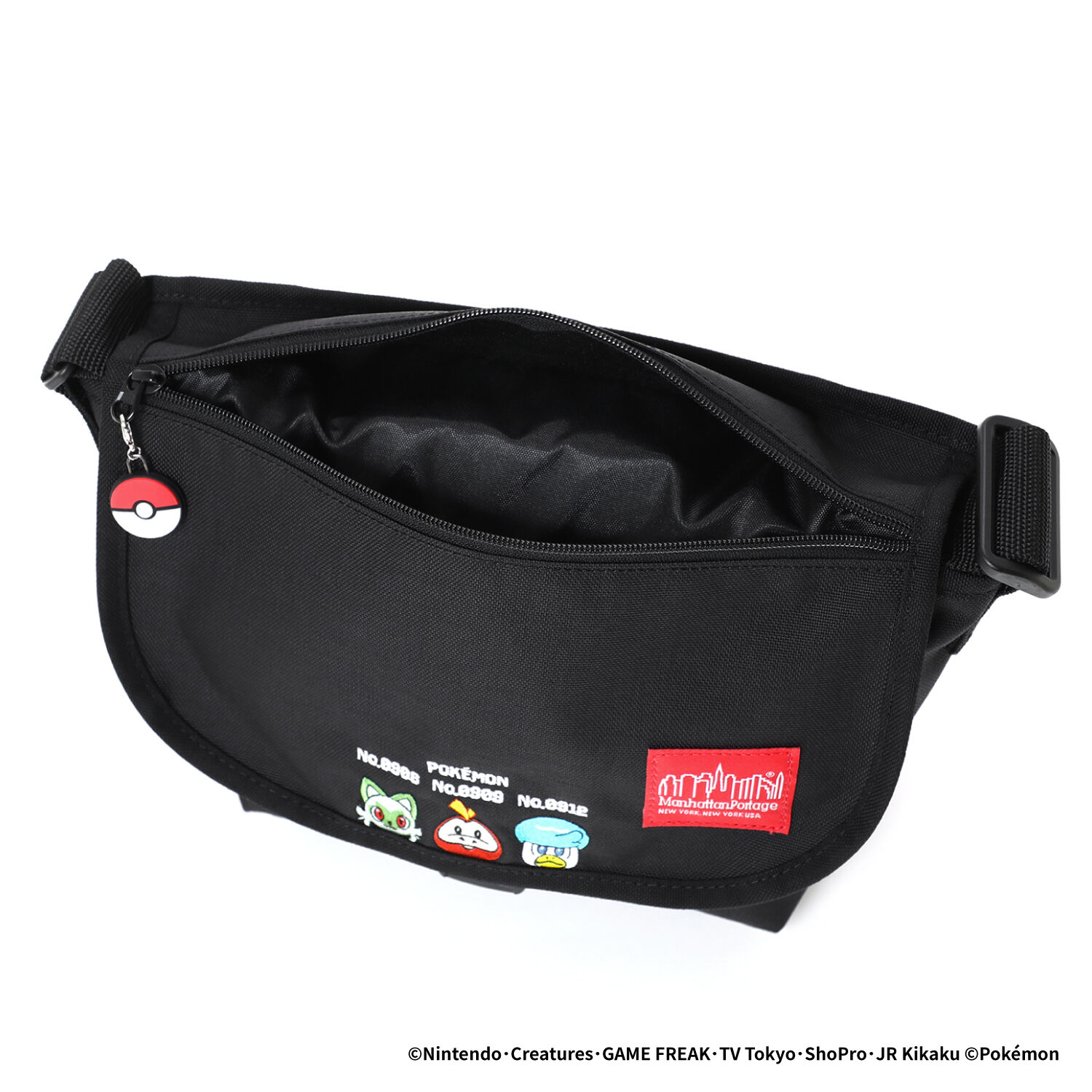 Manhattan Portage「Nylon Messenger Bag JR Flap Zipper Pocket Pokemon Paldea」|ショルダー・メッセンジャー|