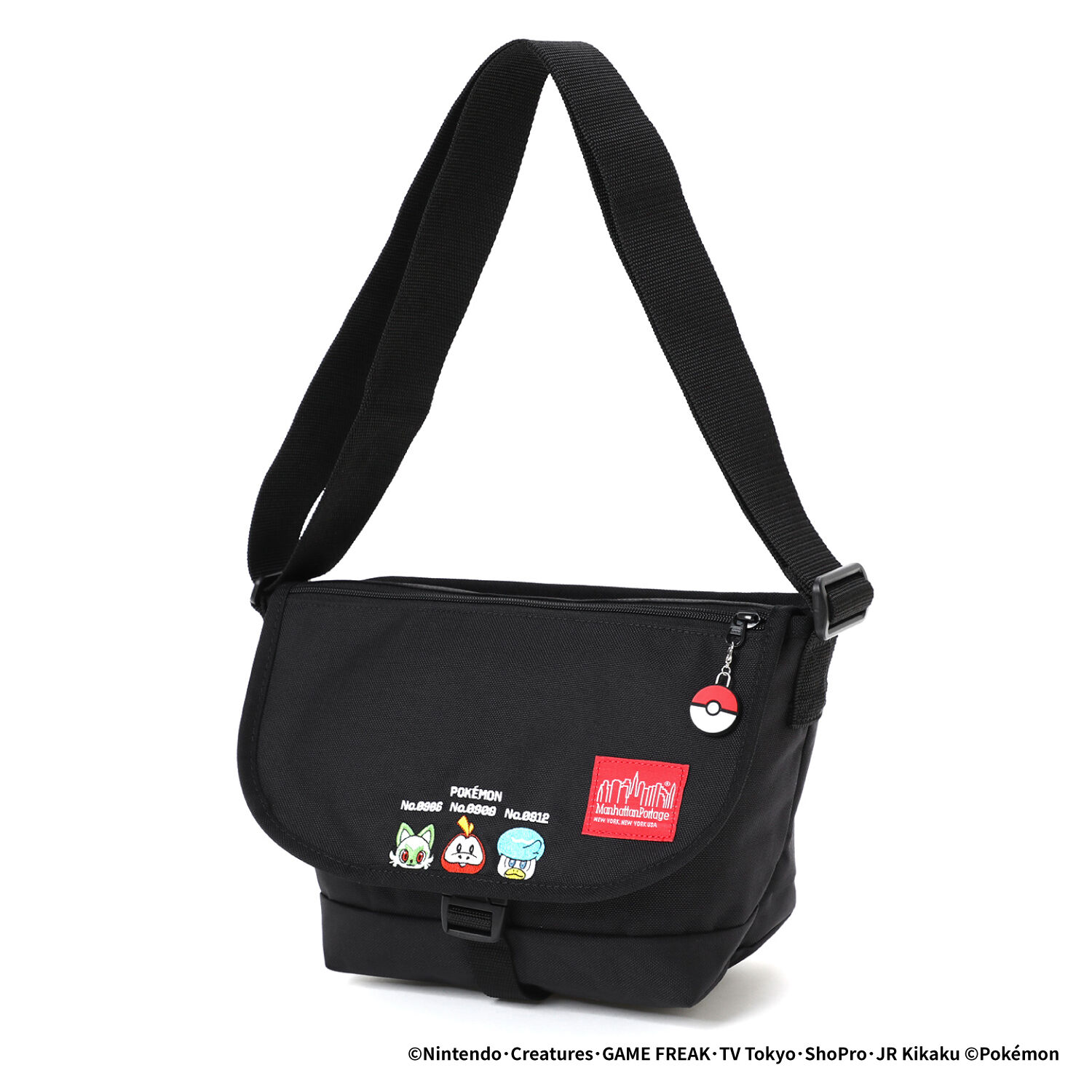 Manhattan Portage「Nylon Messenger Bag JR Flap Zipper Pocket Pokemon Paldea」|ショルダー・メッセンジャー|