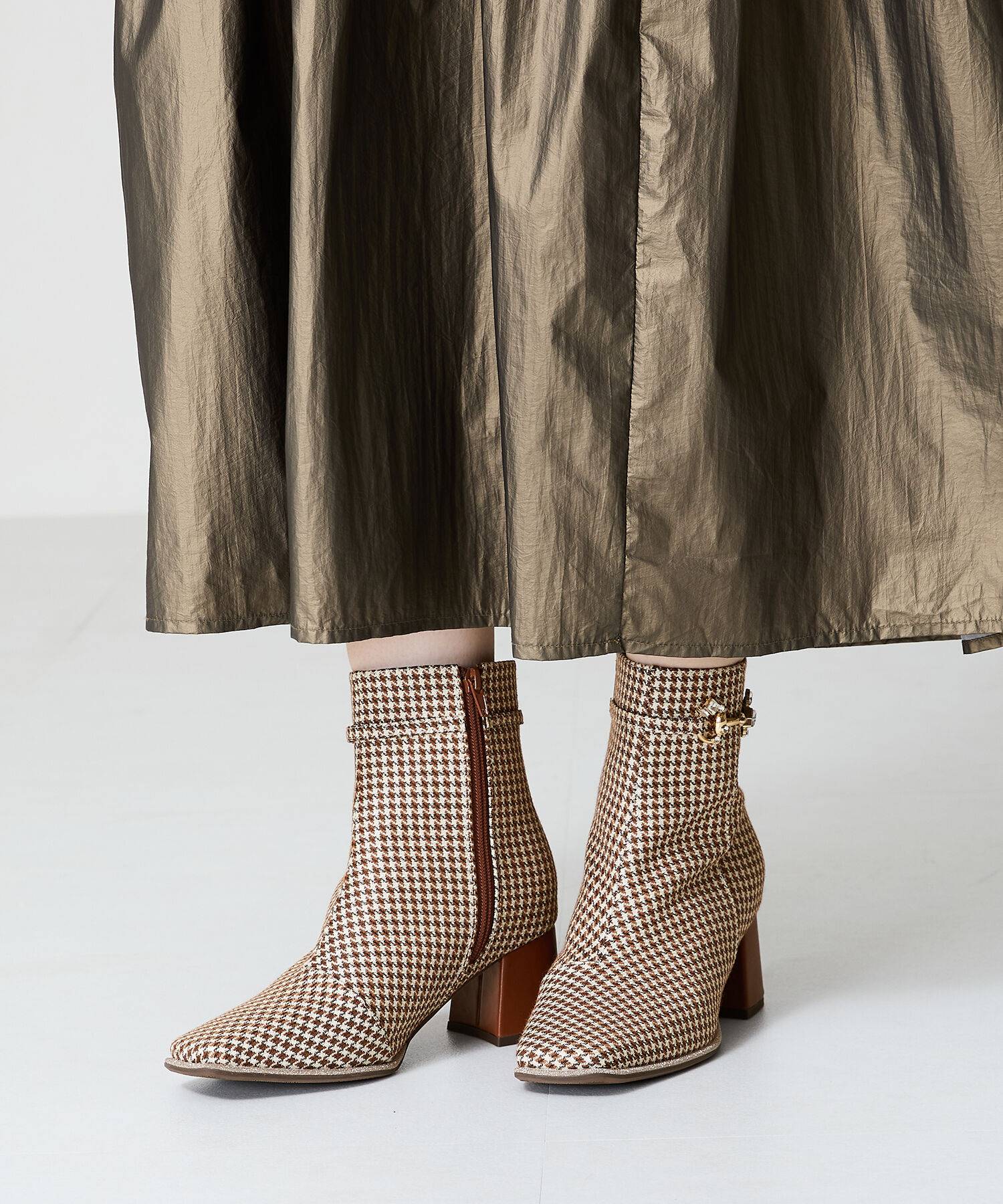 ORiental TRaffic「ビジュービットヒールブーツ/41427」|ショートブーツ|