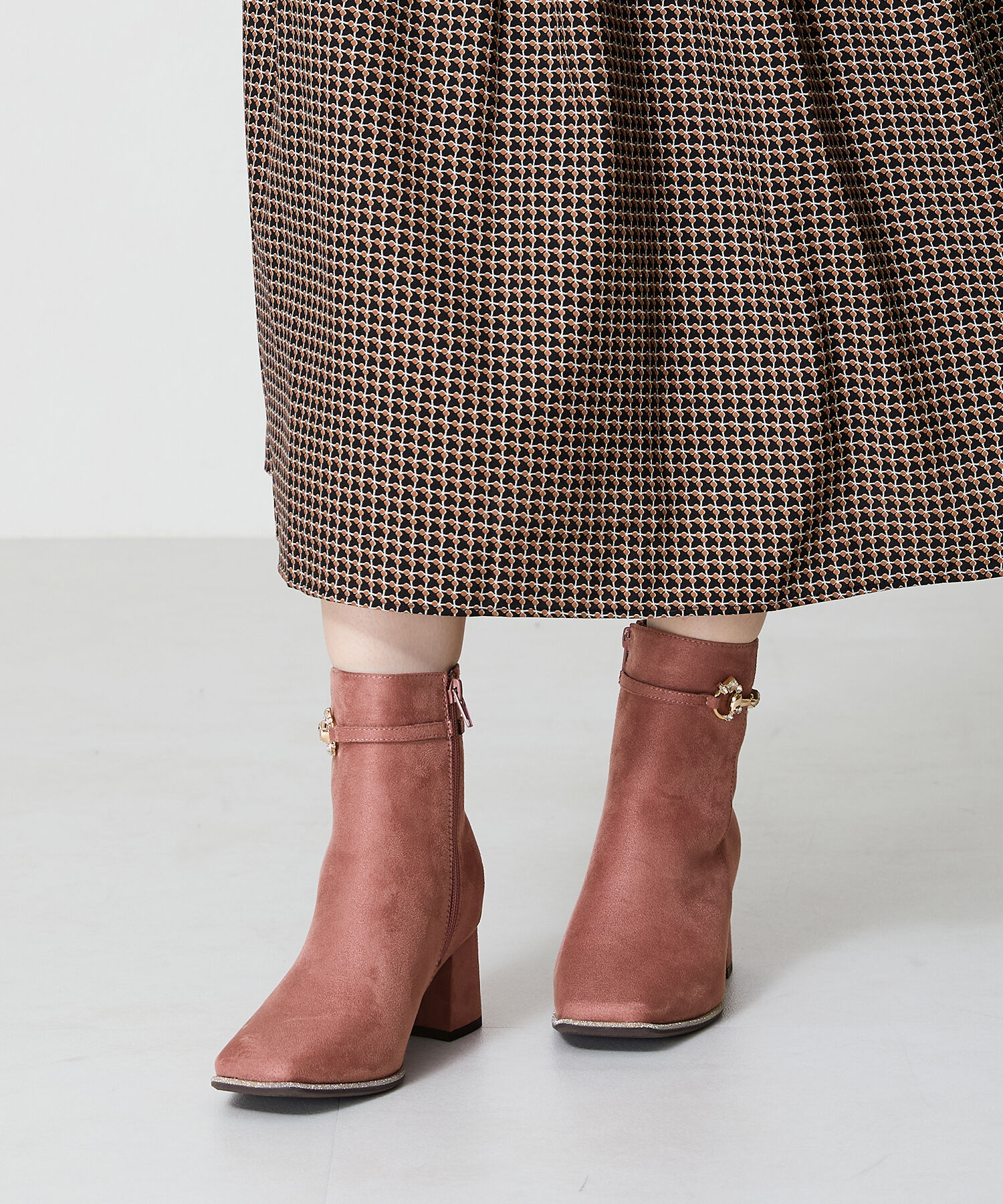 ORiental TRaffic「ビジュービットヒールブーツ/41427」|ショートブーツ|