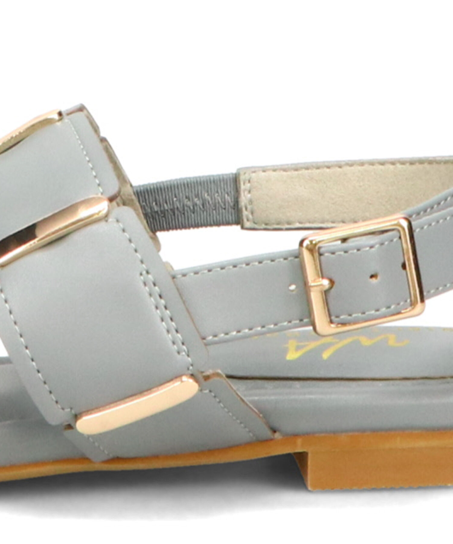 WA Oriental TRaffic「ゴールドモチーフフラットサンダル/52211 サンダル フラット スクエアトゥ クッション」|サンダル|