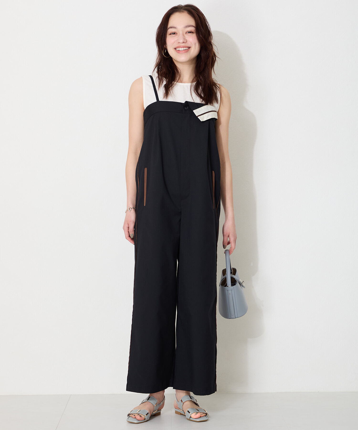 WA Oriental TRaffic「ゴールドモチーフフラットサンダル/52211 サンダル フラット スクエアトゥ クッション」|サンダル|