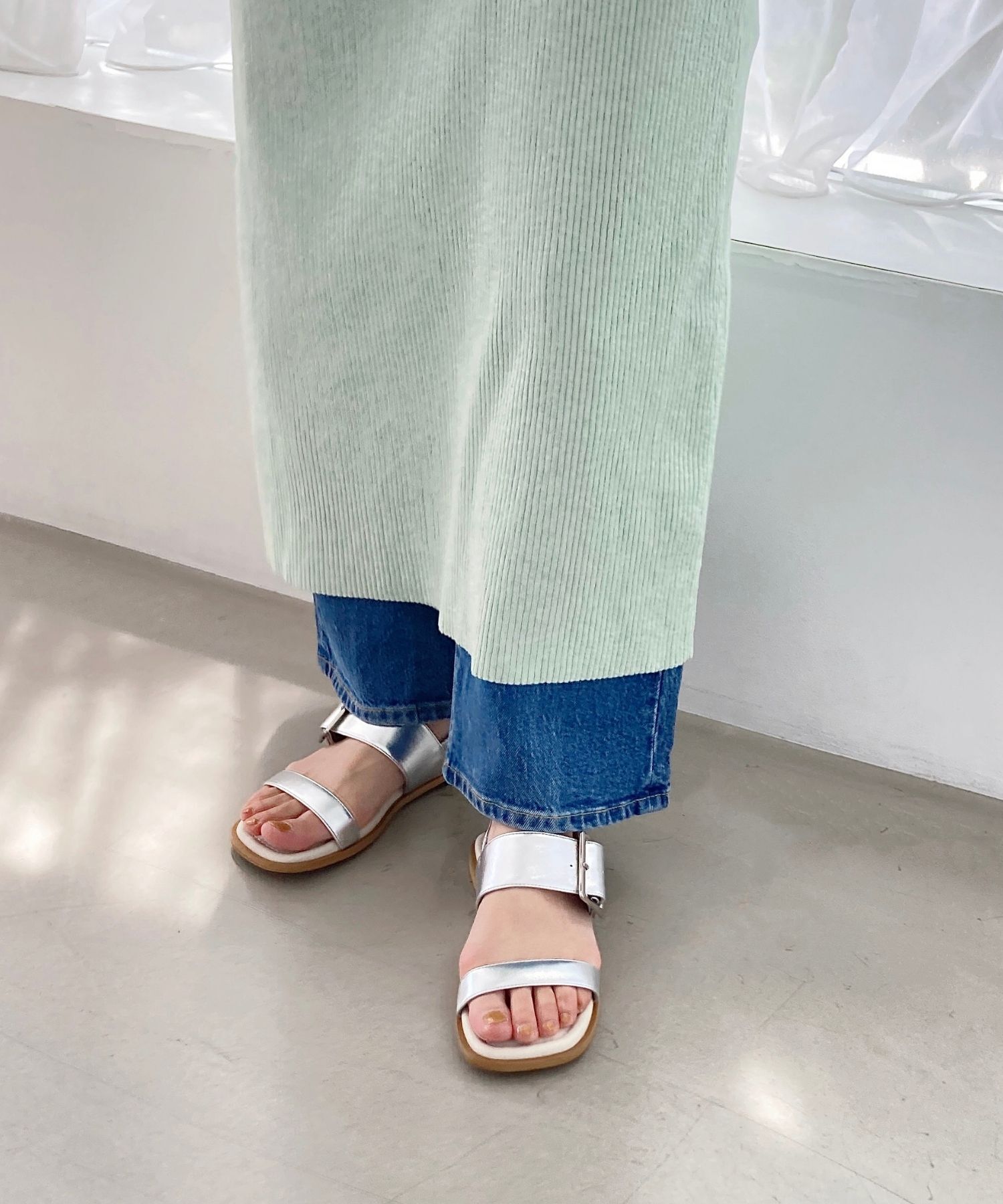 WA Oriental TRaffic「ベルトバックルフラットサンダル/52217 サンダル トレンド 人気 フラット」|サンダル|