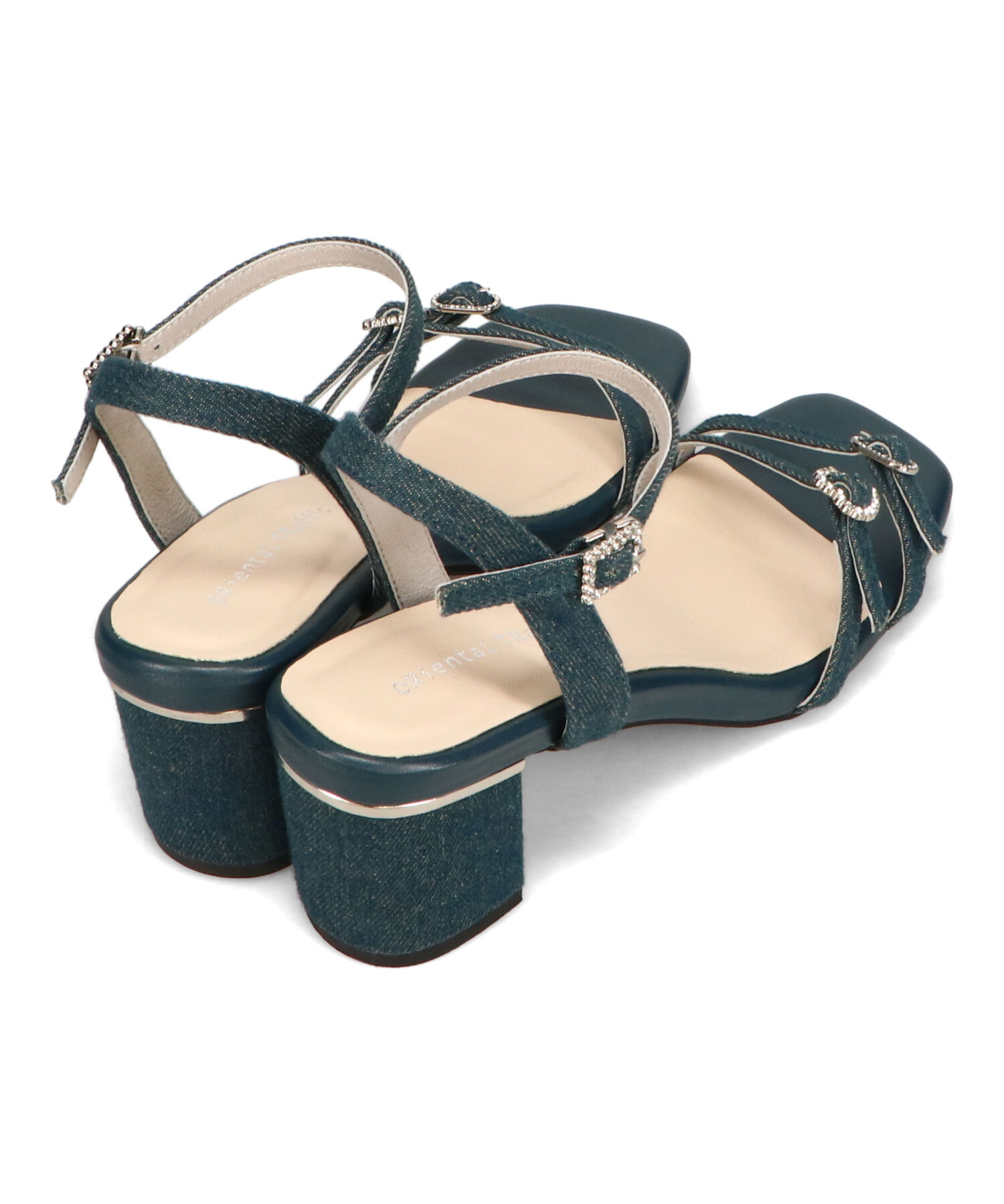 ORiental TRaffic「●2025春夏新作●マルチビジューバックルサンダル/51234」|サンダル|