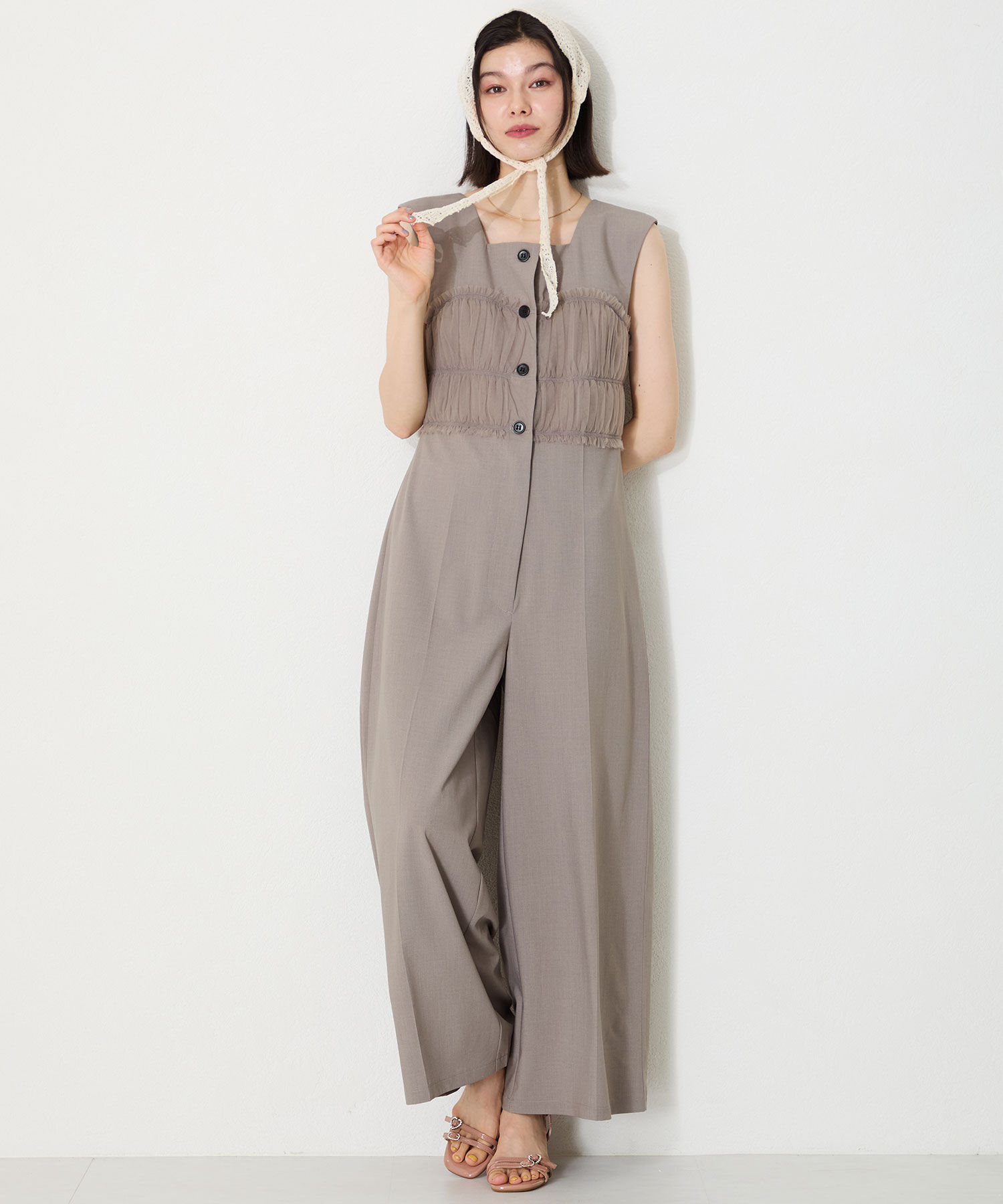 ORiental TRaffic「●2025春夏新作●マルチビジューバックルサンダル/51234」|サンダル|