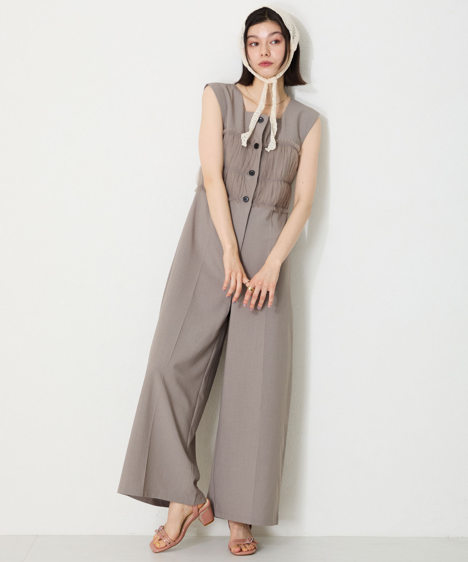 ORiental TRaffic「●2025春夏新作●マルチビジューバックルサンダル/51234」|サンダル|