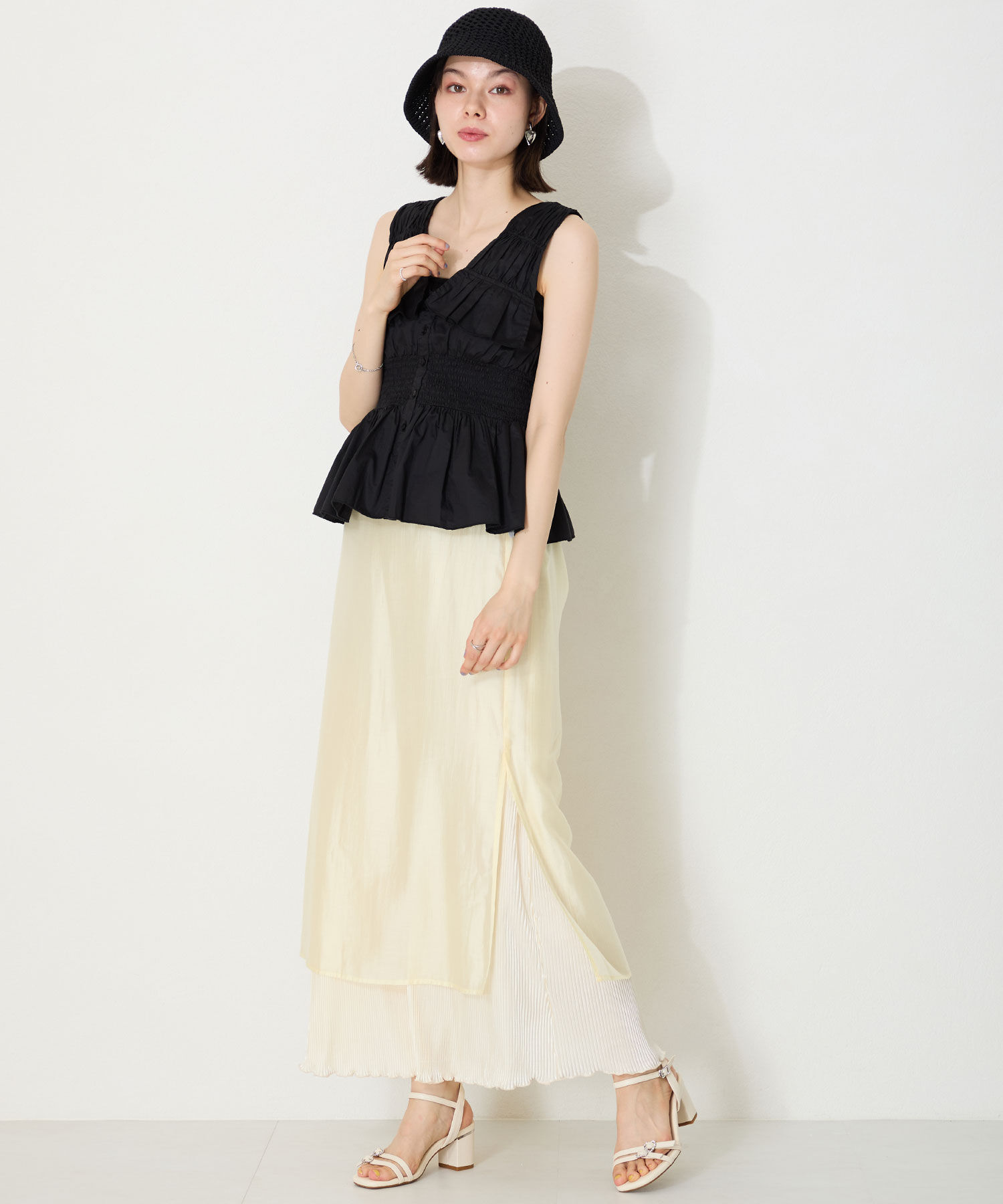 ORiental TRaffic「●2025春夏新作●マルチビジューバックルサンダル/51234」|サンダル|