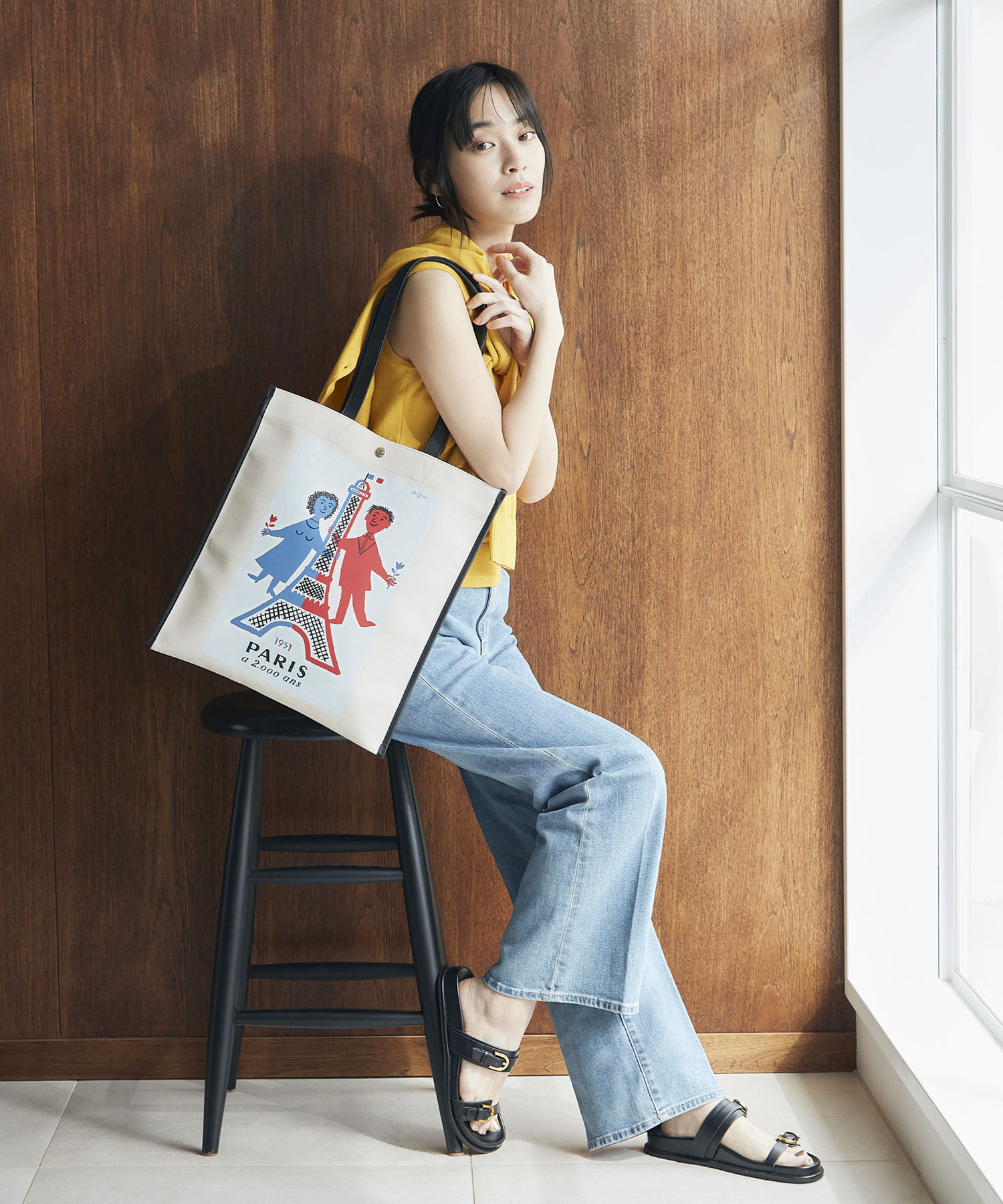 TOPKAPI BREATH「サヴィニャック &times; Breath TOPKAPI アート プリント フラット オーガニックキャンバス トート バッグ」|トートバッグ|