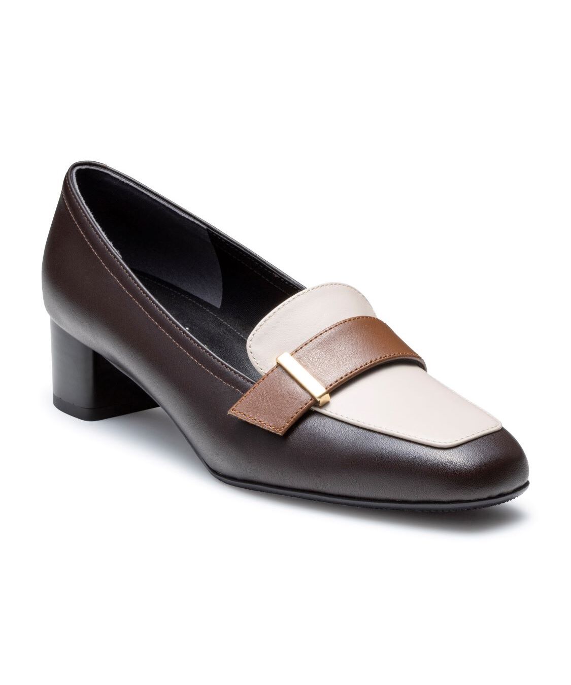 REGAL SHOES「REGAL 晴雨兼用ヒールローファー【ヒール40mm】　商品コード：F57RBJ」|パンプス|