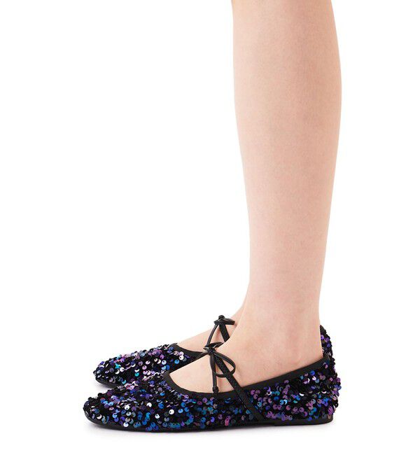 ODETTE E ODILE「＜SY＞スパンコールバレエ フラット10●&uarr;」|バレエシューズ|