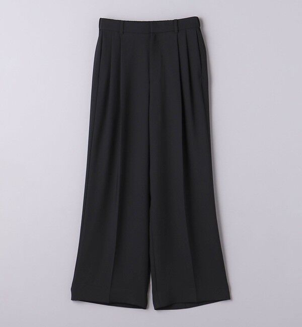 UNITED ARROWS「ポリエステル 2タック ワイドパンツ」|スラックス|