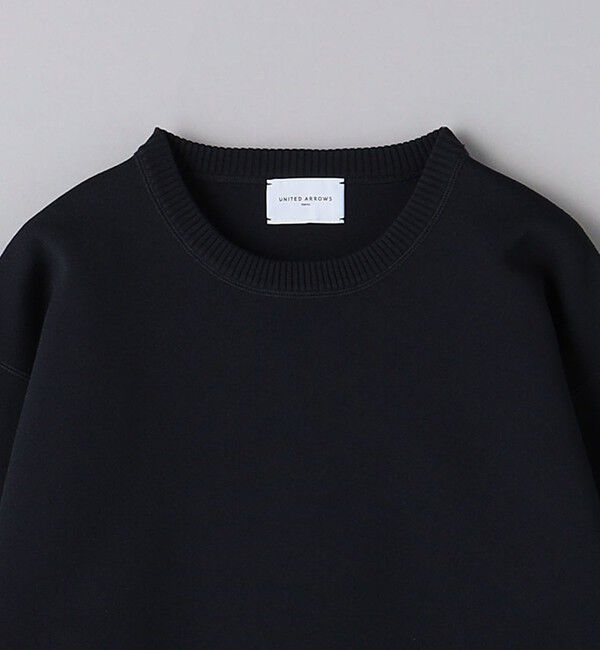 UNITED ARROWS「スウェットライク クルーネック ニットプルオーバー」|ニット・セーター|