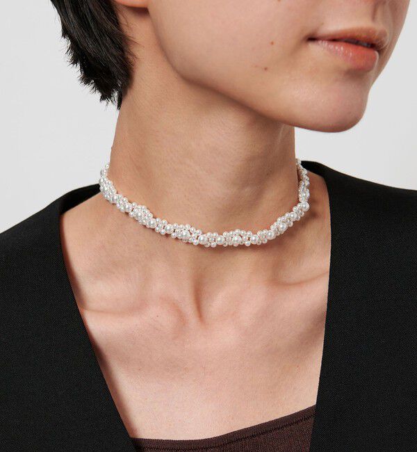 UNITED ARROWS「＜IRIS 47＞KALEID イミテーションパール チョーカー」|その他|WHITE