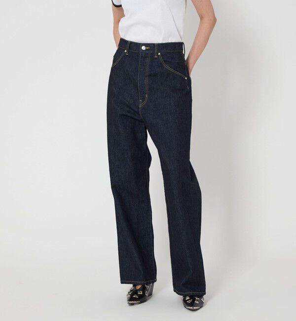 ASTRAET「＜ASTRAET＞ロングポット デニムパンツ ワンウォッシュ UNISEX」|デニム|