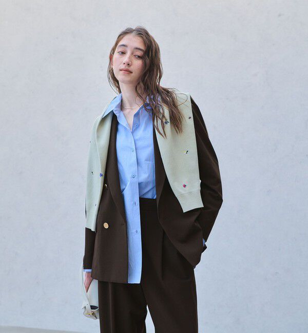 UNITED ARROWS「T/W 4ボタン ジャケット」|テーラードジャケット|DK.BROWN