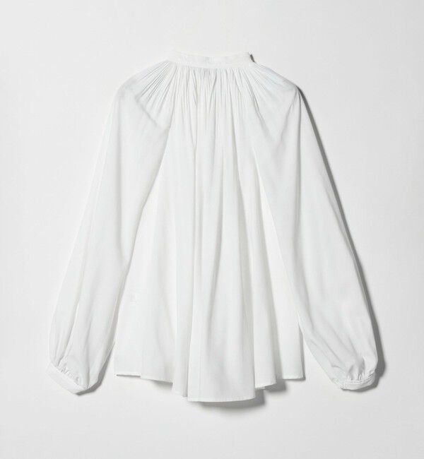 UNITED ARROWS「プリーツ ボリュームスリーブ ブラウス ‐ウォッシャブル‐」|シャツ・ブラウス|
