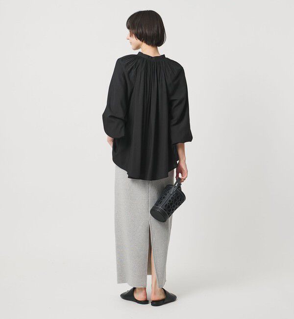 UNITED ARROWS「プリーツ ボリュームスリーブ ブラウス ‐ウォッシャブル‐」|シャツ・ブラウス|