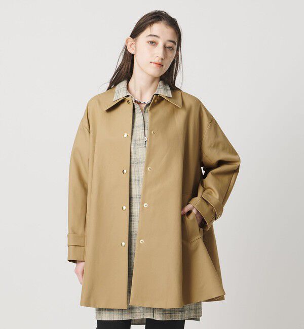 UNITED ARROWS「 Aライン ステンカラーコート」|ステンカラーコート|BEIGE