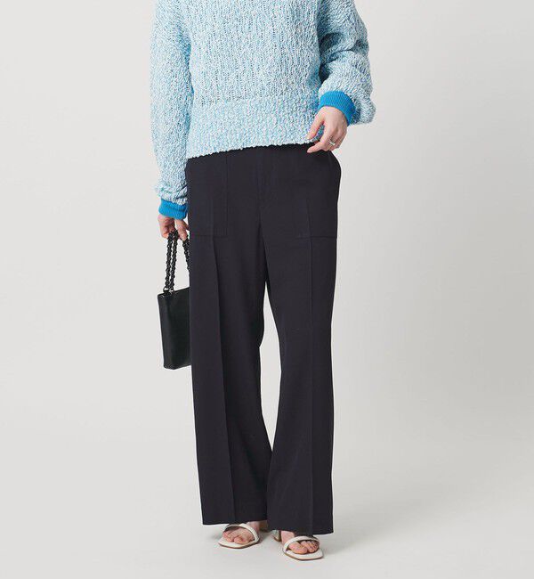 UNITED ARROWS「アセテートポリエステル ベイカーパンツ」|チノ|